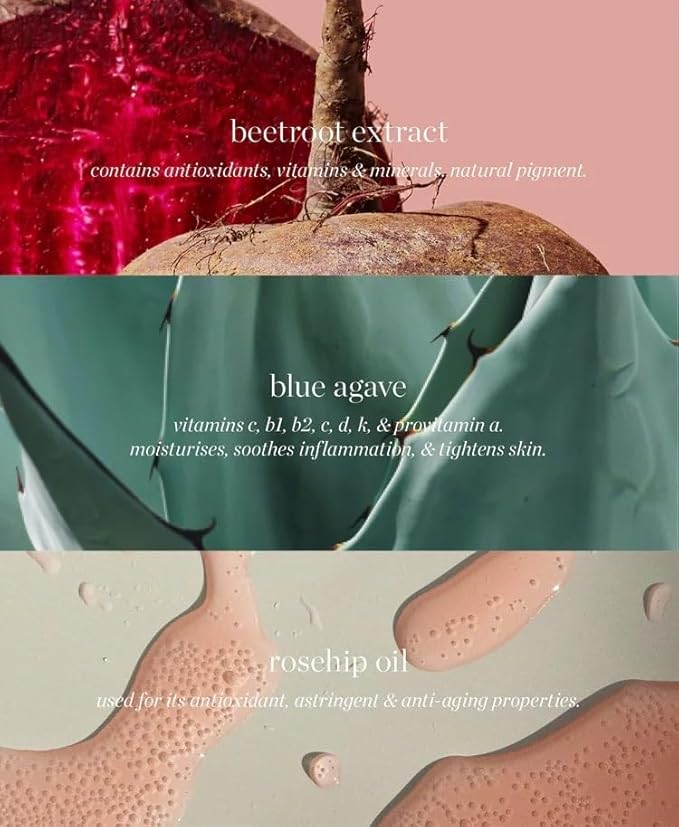 Ere Perez - Natural Beetroot Cheek + Lip Tint | Water-Resistant, Long-Lasting, Hydrating, Vibrant | Blue Agave, Rosehip Oil, Vitamin E | Vegan, Cruelty-Free, Clean Beauty (Fun-Pink)-Velvo Beauty