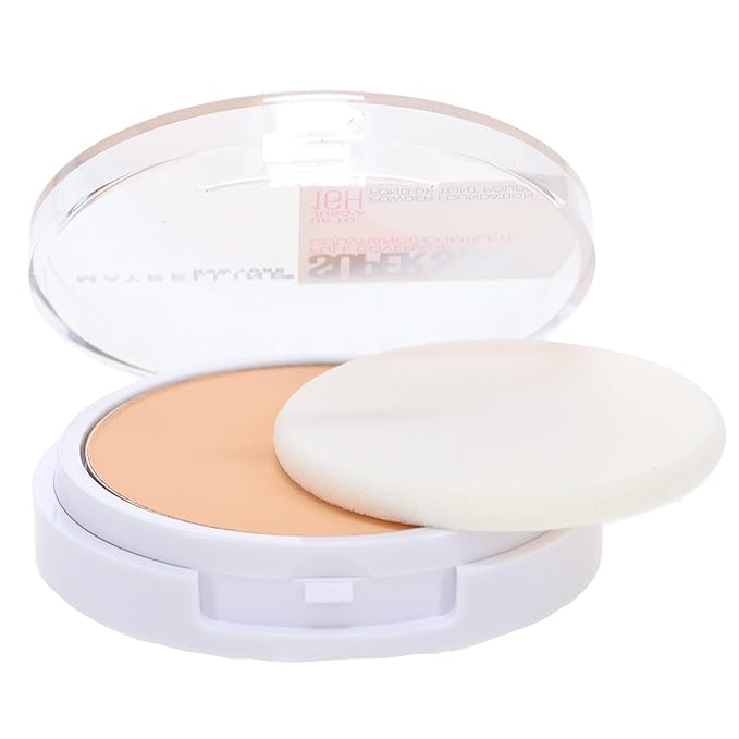 Maybelline New York Super Stay Full Coverage Powder Foundation Makeup, Up to 16 Hour Wear, Soft, Creamy Matte Foundation, Classic Ivory, 1 Count-Velvo Beauty