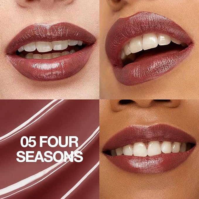 2Pcs Tinted Lip Balm Moisturizing Lipstick – Deep Rose Colored Bean Paste Sheer Hydrating Lip Color for Dry Lips – Nourishing Lip Balm for All Women with a Subtle Natural Scent (S05 & S05)-Velvo Beauty