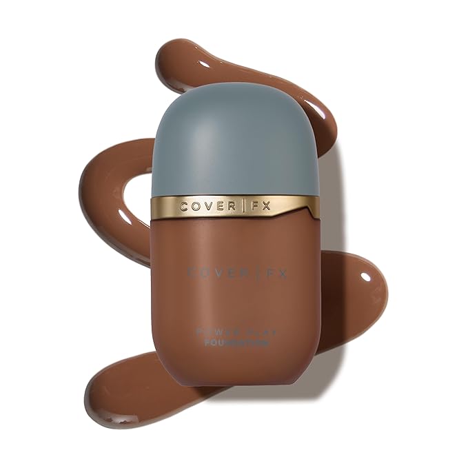 COVER FX Power Play Foundation - Shade D4 - Buildable Full Coverage - Waterproof Sweat-Proof Transfer-Proof - Natural Matte Finish - All Skin Types-Velvo Beauty