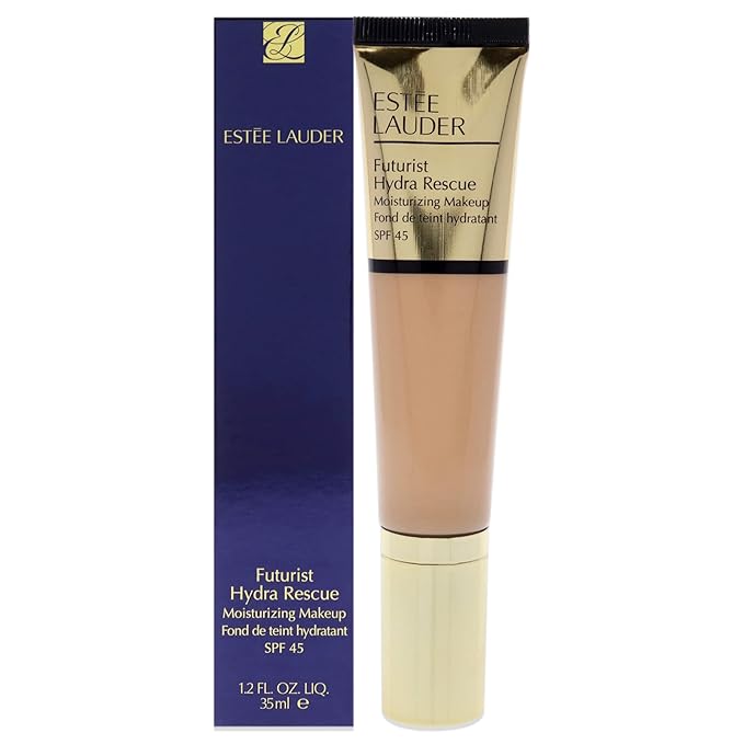 Estée Lauder Futurist Hydra Rescue Moisturizing Foundation SPF 45, 12 Hour Glow, 1.2 oz., 3W1 Tawny-Velvo Beauty