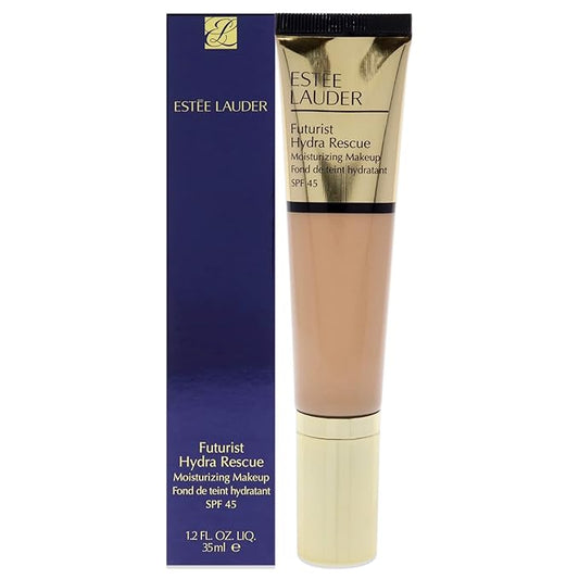 Estée Lauder Futurist Hydra Rescue Moisturizing Foundation SPF 45, 12 Hour Glow, 1.2 oz., 3W1 Tawny-Velvo Beauty
