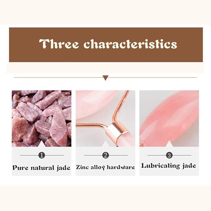 Jade Roller and Gua Sha Set - Facial Body Eyes Neck Massager Tool for Beautiful Skin Detox - Reduce Wrinkles Aging -（White Jade）-Velvo Beauty