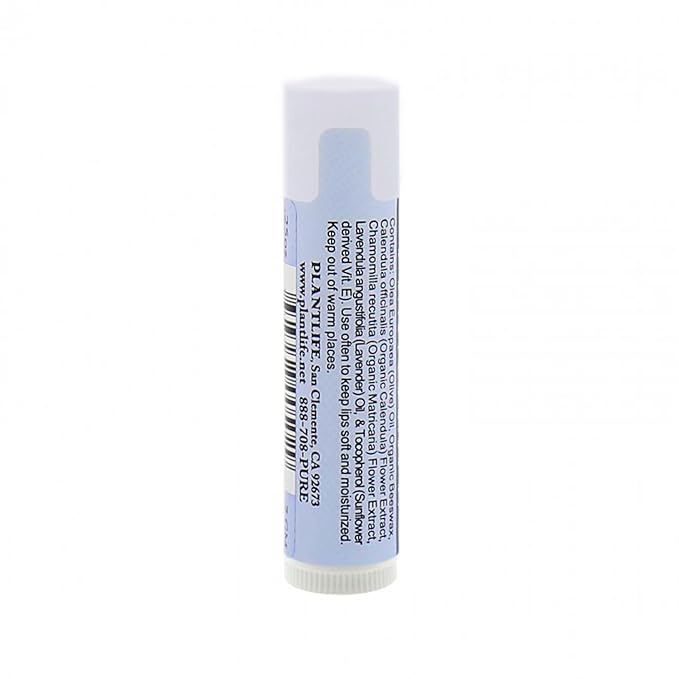 Plantlife Lavender Lip Balm - Organic Lip Balm Made with Beeswax, Calendula & Chamomile to Create the Most Soothing Lip Balm for Chapped Lips - Helps Moisturize Lips & Cuticles - Made in California-Velvo Beauty