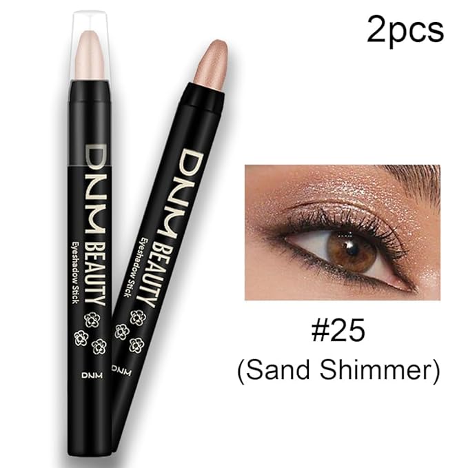 evpct 2Pcs Cream Eyeshadow Sticks Set for Eyes Waterproof, Sand Shimmer Matte Eye shadow Stick Pencil Pen Bulk sombras en crema para ojos 25+25-Velvo Beauty