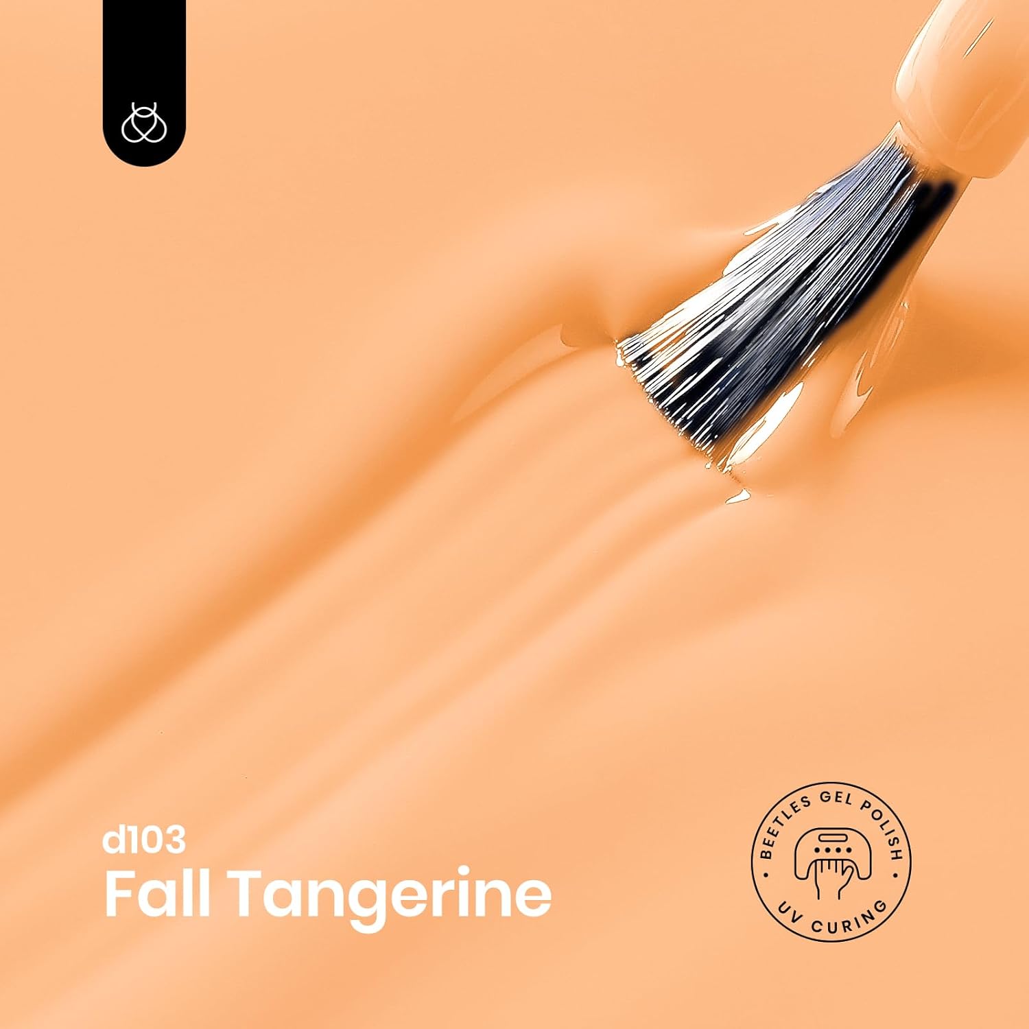 Beetles Burnt Orange Gel Nail Polish, 15Ml Light Persimmon Polish Orange Nail Polish Gel Tropical Soak Off Uv Led Nail Lamp Manicure Salon Diy at home Gift for Women-Velvo Beauty