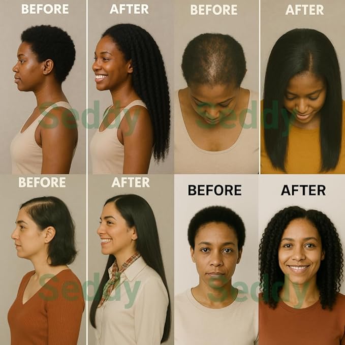 Seddy Rosemary Mint Hair Growth Oil – Caffeine, Rosemary, Castor, Biotin, Peppermint, Argan & Jojoba | Hair Growth Oil & Scalp Treatment for Thicker, Fuller, Healthier Hair -3.4 Fl. Oz-Velvo Beauty