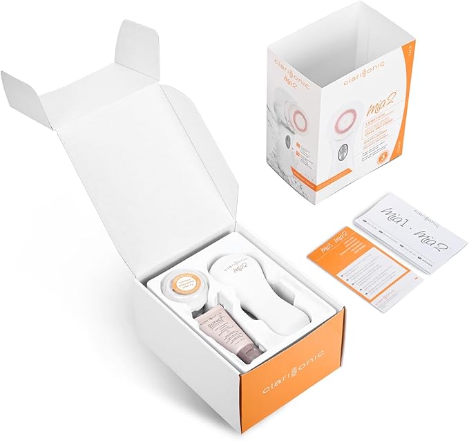 Clarisonic Mia 2, Sonic Facial Cleansing Brush System, White-Velvo Beauty