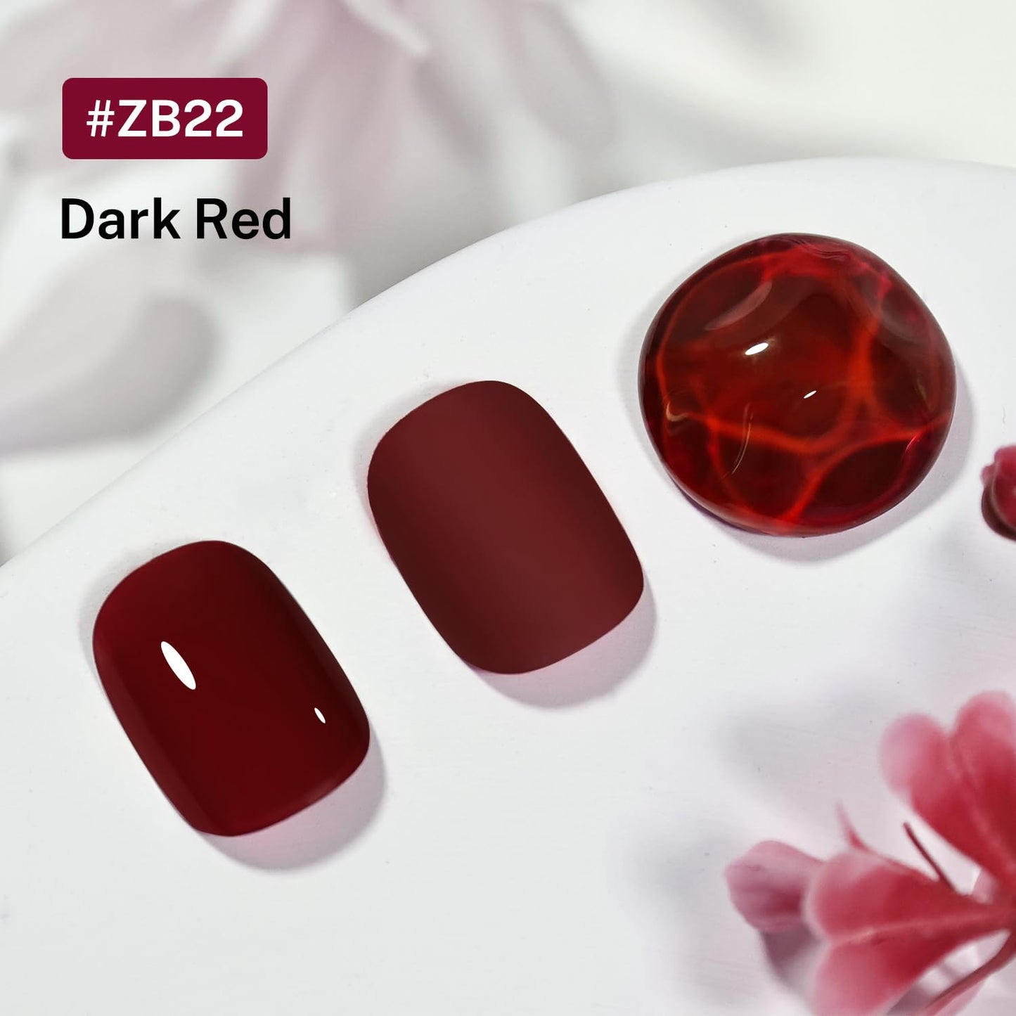 16.5ml Dark Red Nail Polish Large Volume Quick Dry Nail Polish, Long Lasting Shine, Fingernail Toenail Nail Art DIY Home Travel Nail Art Gift-Velvo Beauty