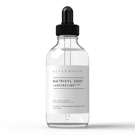 Asterwood Matrixyl 3000 + Argireline Serum with Hyaluronic Acid - Anti-Aging, Wrinkle Reducing, Collagen Boosting - Fragrance-Free - 4 Fl Oz-Velvo Beauty