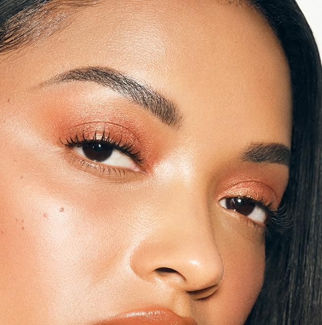 MAKE Beauty Multi-Chromatic Eye Shadow. Metal Reflecting Luminous Foil Finish Creamy, Buildable, Dimensional Long-wear, Crease-proof Powder Eyeshadow, Multichrome Shade - Blaze, Bronze-Velvo Beauty