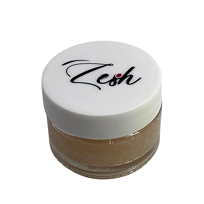 Organic Lip Scrub - Enriched with Organic Coconut Oil, Shea Butter, Avocado Oil, Jojoba Oil, and Vitamin E, Exfoliates and Hydrates Dry or Chapped Lips, Made in Canada, 70g-Velvo Beauty