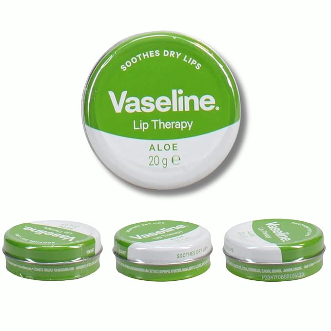 Lip Therapy Aloe Vera Tin 20g - Pack of 2 with OY fidget keyring - Imported from UK-Velvo Beauty