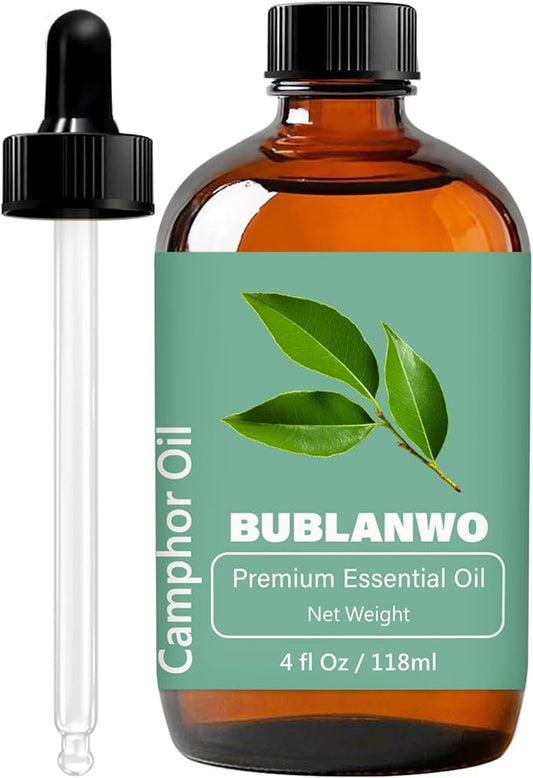 Organic Camphor Essential Oil for Damaged Hair Water Toner Spray for Face Skin Care Soaps Skin Hydration Bath Facial Mist Toner 118 ml-Velvo Beauty