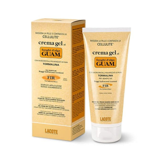 Guam Classic Strengthening Gel Mud Cream against Cellulite With Tourmaline and Far Infrared Rays (FIR Formula), After Care for Body Wraps to Prolong the Effect, 200 ML-Velvo Beauty
