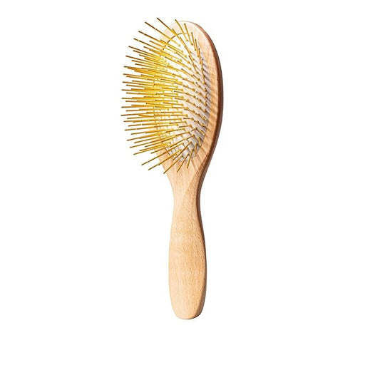 Gua Sha Hair & Scalp Brush: Premium Wooden Edition-Velvo Beauty