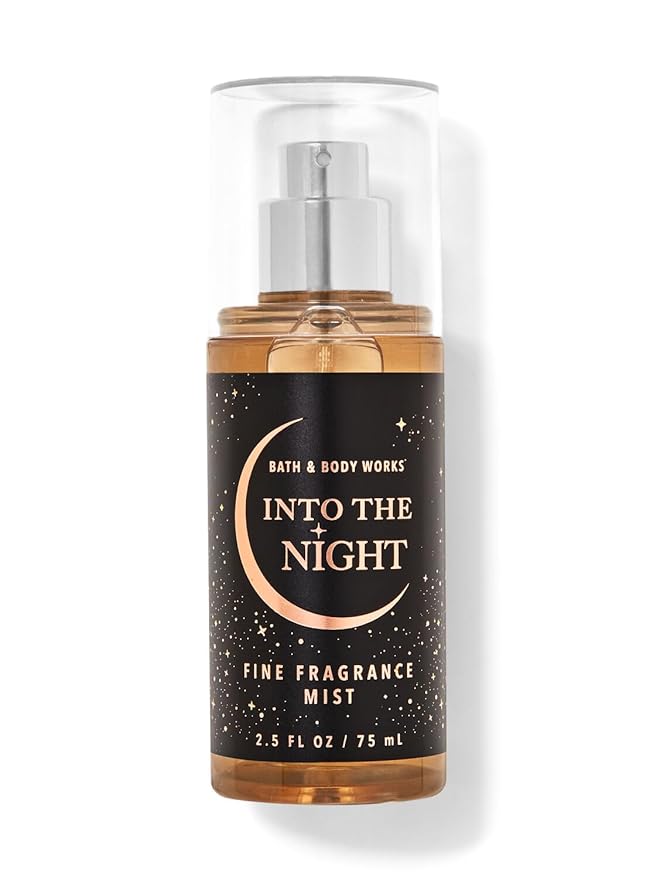 Bath & Body Works Into The Nights Fine Fragrance Mist Travel Size Mini Purse Spray 2.5 Ounce (Into The Nights)-Velvo Beauty