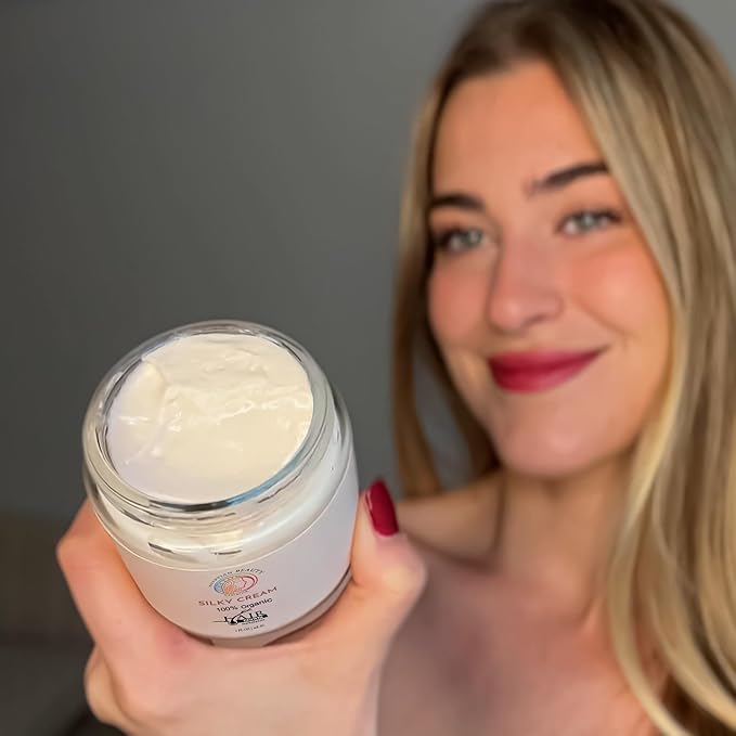 Silky Cream by Hadirose | Pure Red Saad Oil (Egyptian Cyperus Rotundus) | Organic Hair Removal Maintenance Cream | Prevent Ingrown Hair | Scented (Rose, Jasmine & Lavender) | Made in the USA.-Velvo Beauty