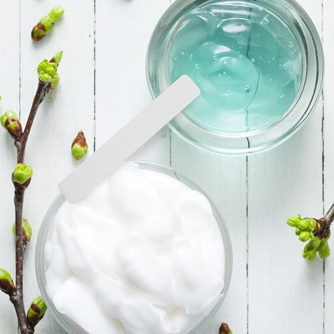 50pcs Soft Film Stick Cream Spoon Cream Spatulas Beauty Spoons Plastic Scrapers Face Mask Scrapers Makeup Spatulas Cosmetic Scrapers Beauty Accessories Beauty Supplies Makeup Tools-Velvo Beauty