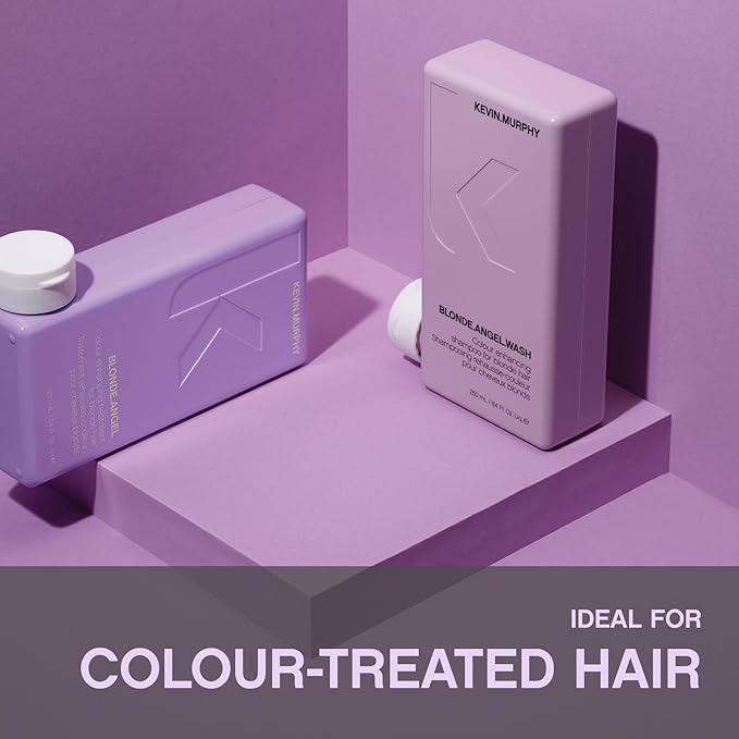 KEVIN.MURPHY BLONDE.ANGEL.WASH - Blonde Shampoo - Purple Shampoo for Blonde & Grey Hair - Colour Enhancement Hair Care - Colour Safe - Paraben & Sulphate Free - 250 mL /8.4 fl oz-Velvo Beauty