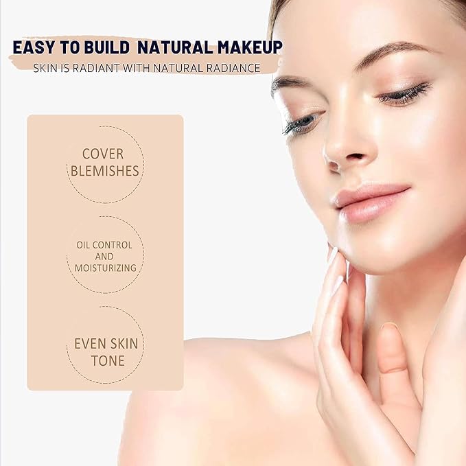 NOISSUE Cc Cream Skin Tone Adjusting CC Cream SPF 50, Face Sunscreen and Foundation, Colour Correcting Self Adjusting Soft Moisturizing Skin Tone Gel Invisible Pore Light Oil-Free (2pcs-Natural)-Velvo Beauty