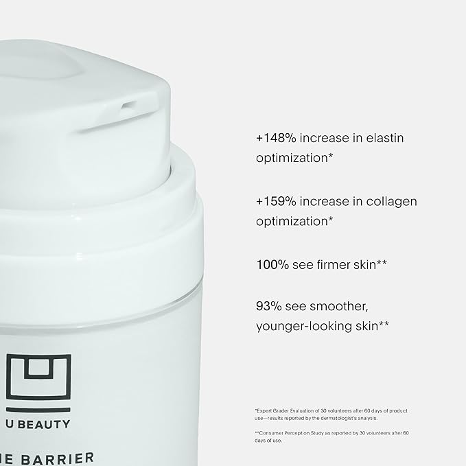 U Beauty BARRIER Bioactive Treatment - Night Cream Moisturizer for Face for Softer & Stronger Skin, Improves Rough, Dull Skin, Overnight Skin Barrier Cream with Urea, & Hyaluronic Acid - 1.7 fl oz-Velvo Beauty