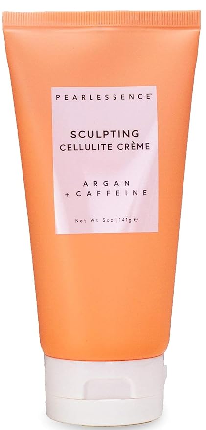 Pearlessence Sculpting Cellulite Cream, Argan & Caffeine - Helps Soften, Firm & Plump | Reduce Appearance of Dimples & Cellulite | USA Made (5 ounces)-Velvo Beauty