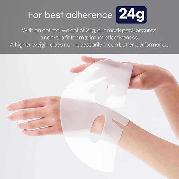 WELLDERMA Sapphire Collagen Face Mask Premium Impact Fitting Overnight Face Mask 16EA-Korean Face Sheet Mask for all skin type-Hydrating facial mask sheets-Patented Structure Hydrogel Type-Niacinamide-Velvo Beauty