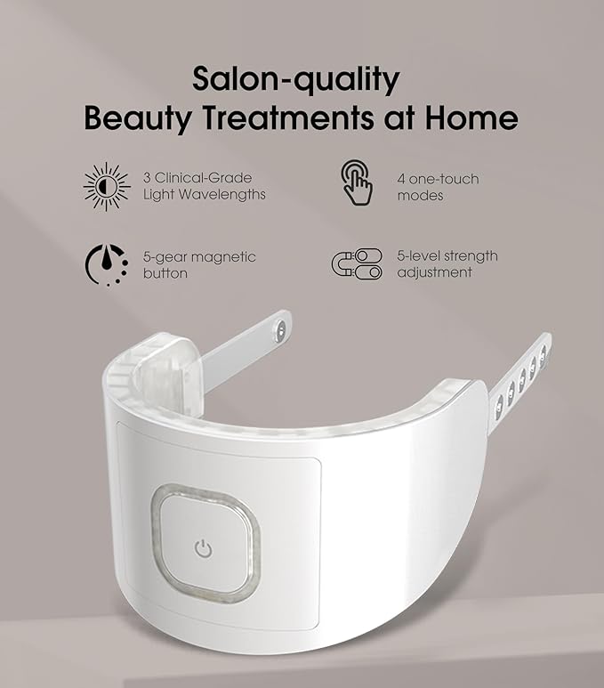 Intelligent Neck Lifting Device, 3 Color LED Neck Massager with Remote Control for Facial Massager | at Home Skin Care Tool-Velvo Beauty