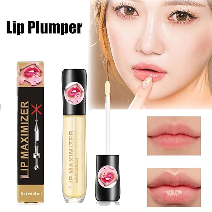 Vitamin E Lip Plumping Serum, Lip Hyaluronic Lip Plumper, Lip Plumping Serum Instant Lip Balm for Moisturize, Eliminate Dryness Wrinkles Enhances Plump Gloss (1PC)-Velvo Beauty