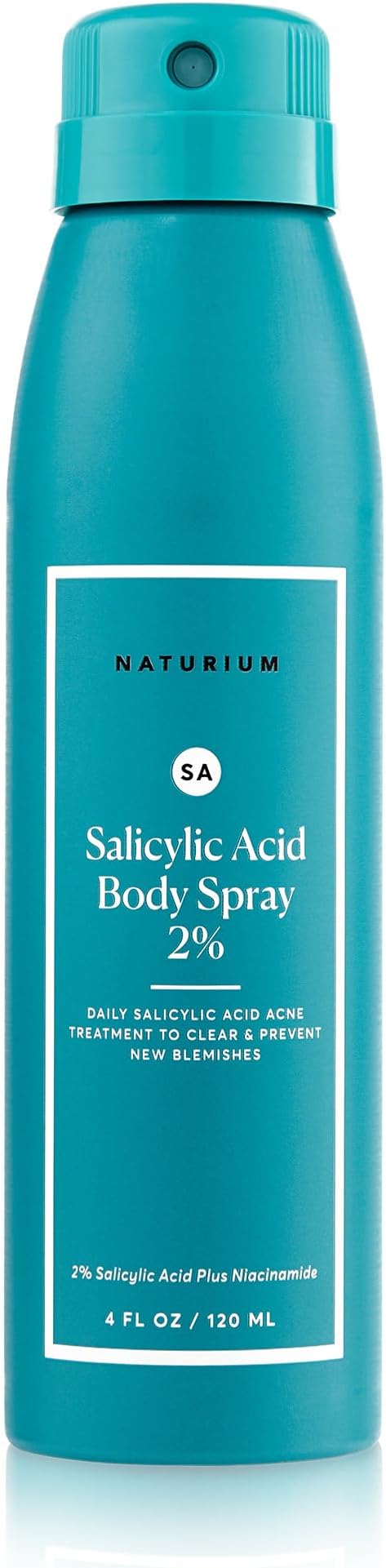 Naturium Salicylic Acid Body Spray 2%, Blemish-Fighting & Pore Treatment, with Niacinamide Plus Encapsulated Salicylic Acid, 4 oz-Velvo Beauty