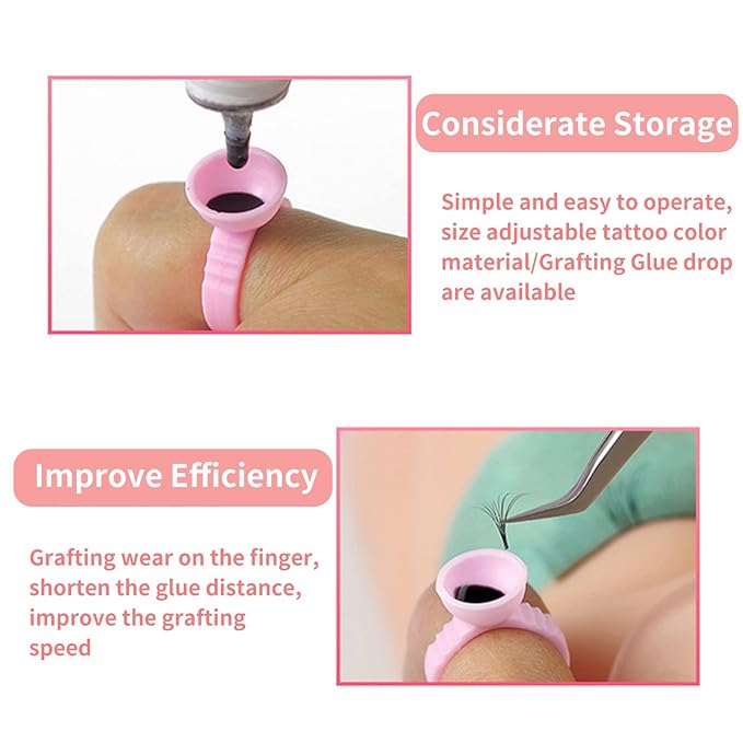 350 PCS Under Eye Gel Pads,Eyelash Mascara Brushes,Holder Eyelash Extension Rings - 100% Naturel Lint Free,Comfy and Cool,Eyelash Extension Eye Pads,Hydro gel Eye Patches Beauty Tool(Pink)-Velvo Beauty