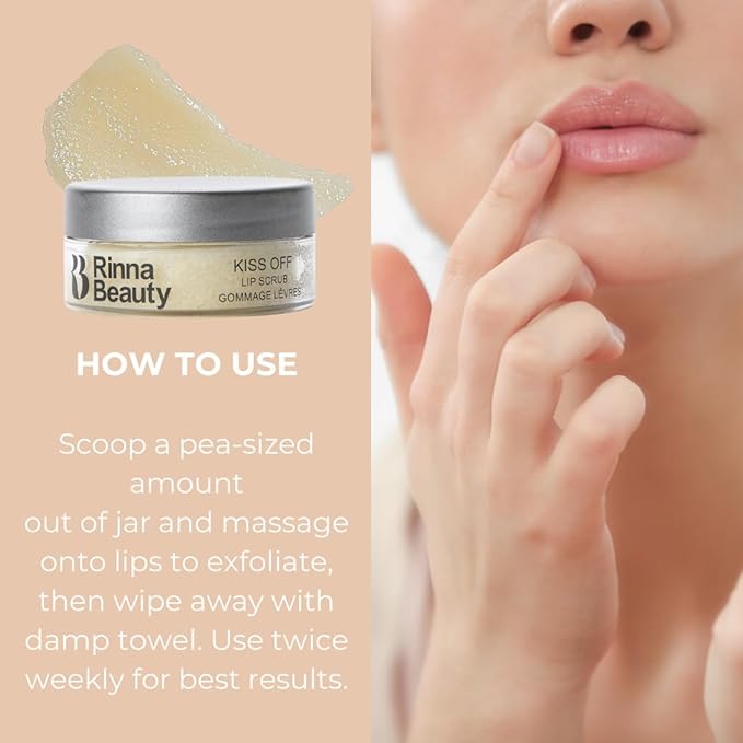 Rinna Beauty Kiss Off Lip Scrub, 0.53 oz-Velvo Beauty
