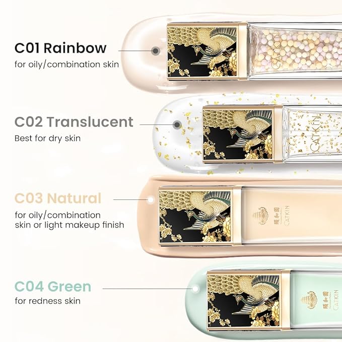CATKIN Skin Tone Corrector Makeup Primer, Isolation Cream, 3 IN 1 Skin Tone Correcting, 73% Moisturizing Essence, Oil Control Primer For Flawless & Poreless Face Makeup Base Oil Free Formula-Velvo Beauty