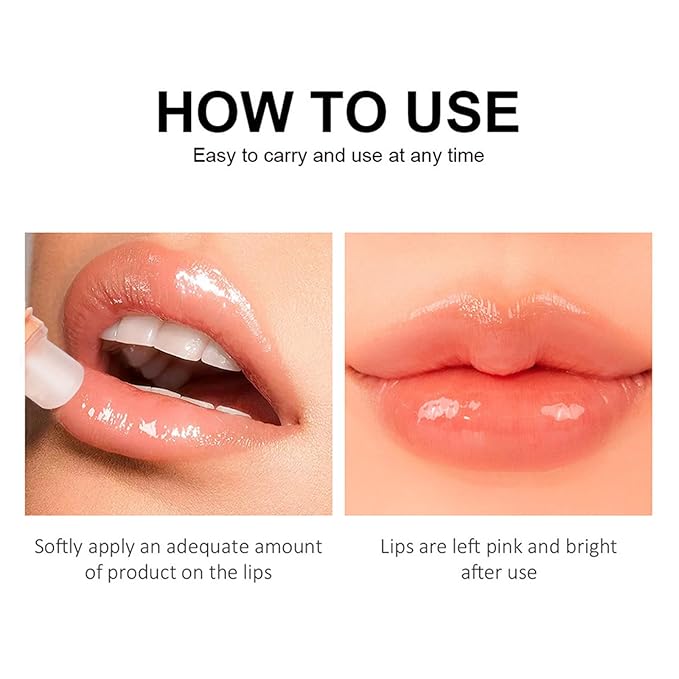 Lip Glowy Balm,4 Pack Fruit Glowy Lip Balm,Vitamin E Lip Glowy Balm Set Reduce Lip Lines, Enhance Lip Color,Moisturizing & Plump Quickly Replenishing Moisture and Relieving Dry Lips-Velvo Beauty