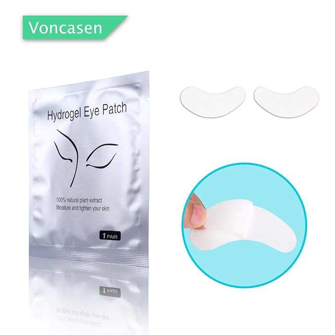 50 Pairs Set, Under Eye Pads, Comfy and Cool Under Eye Patches Gel Pad for Eyelash Extensions Eye Mask Beauty Tool-Velvo Beauty