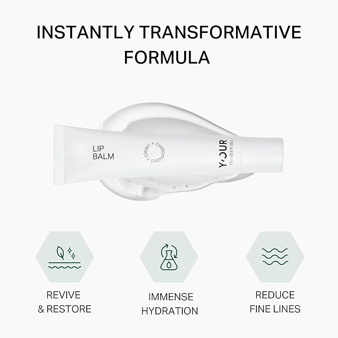 Y’OUR Intensive Lip Balm | Overnight Lip Mask: Lightweight & Comforting with Natural Shea Butter & Rosehip Oil; Extreme Moisturizer for Dry Lips. Paraben & Silicon-Free. Made in USA. 15ml (0.5 oz.)-Velvo Beauty