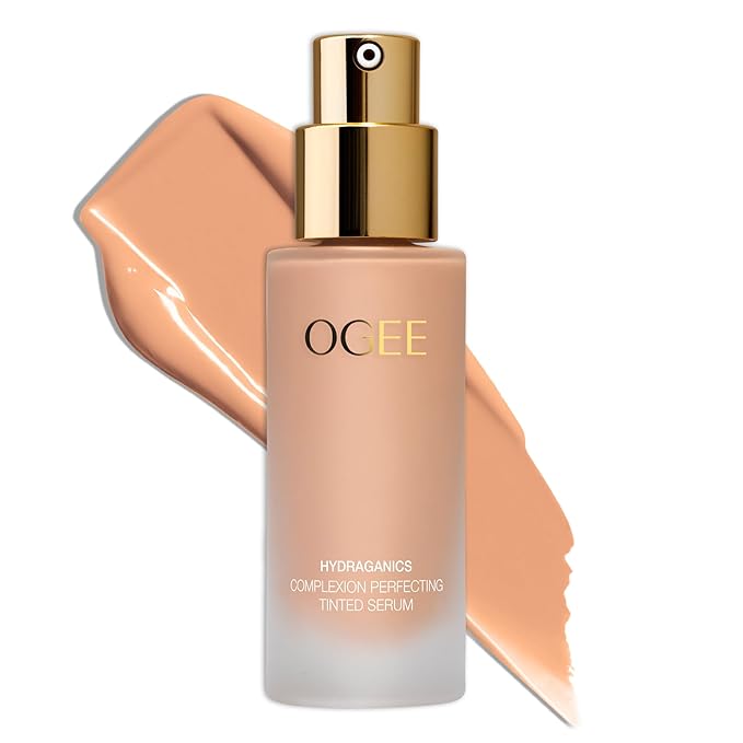 Ogee Complexion Perfecting Liquid Foundation - Lightweight Tinted Moisturizer For Face (Larch 2.25C - Light Medium, Beige Undertones) - with Vitamin C & Jojoba Oil - Certified Organic & Made in USA-Velvo Beauty