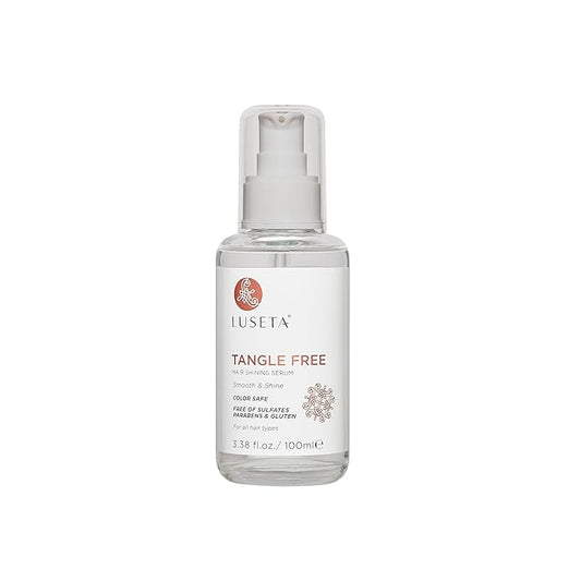 Luseta Tangle Free Routine Hair Serum Oil for Women and Men Detangling with Keratin and Argan Oil, Color Safe for Curly and Wavy Hair, Paraben & Gluten Free 3.38oz-Velvo Beauty