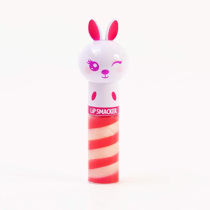 Lip Smacker Lippy Pals Swirls Bunny, Flavored Moisturizing & Smoothing Soft Shine Lip Balm, Hydrating & Protecting Fun Tasty Glossy Finish, Cruelty-Free & Vegan - Hopping Caramel Corn-Velvo Beauty