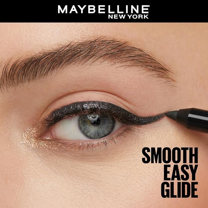 MAYBELLINE New York Tattoo Studio Long-Lasting Sharpenable Eyeliner Pencil, Glide on Smooth Gel Pigments with 36 Hour Wear, Waterproof Rose Quartz 0.04 oz-Velvo Beauty