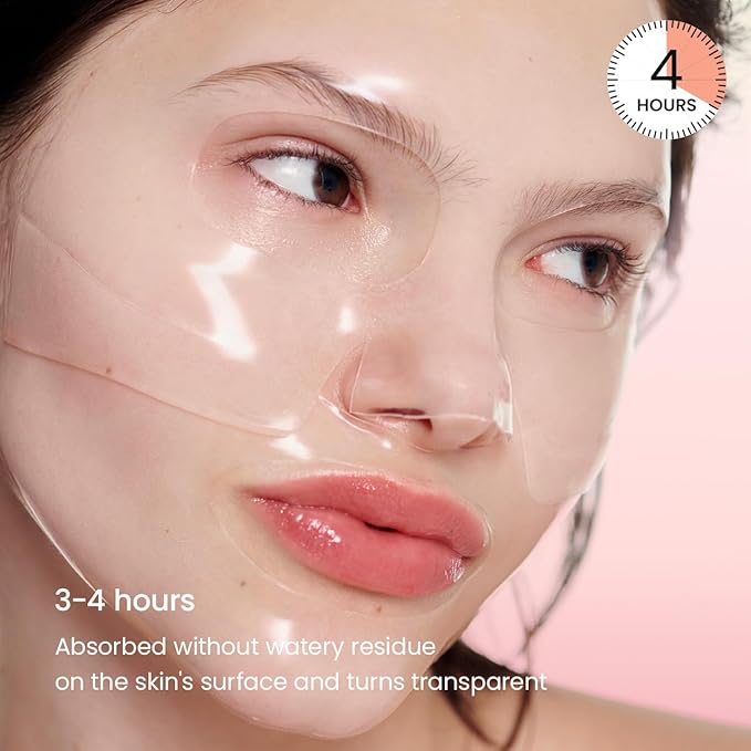 BIODANCE Bio-Collagen Real Deep Mask, Hydrating Overnight Hydrogel Mask, Pore Minimizing, Elasticity Improvement, Korean Skincare | 1.19oz(34g) x 4ea-Velvo Beauty