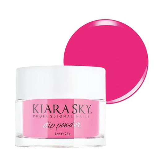 Kiara Sky Long Lasting Nail Dip Powder Pink Tones 1 oz, Razzberry Fizz-Velvo Beauty