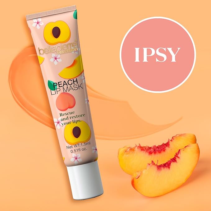 bellapierre Cosmetics Peach Lip Mask | Lip Plumping Mask with Hyaluronic Acid | Moisturizing Lip Balm for Daily Use-Velvo Beauty