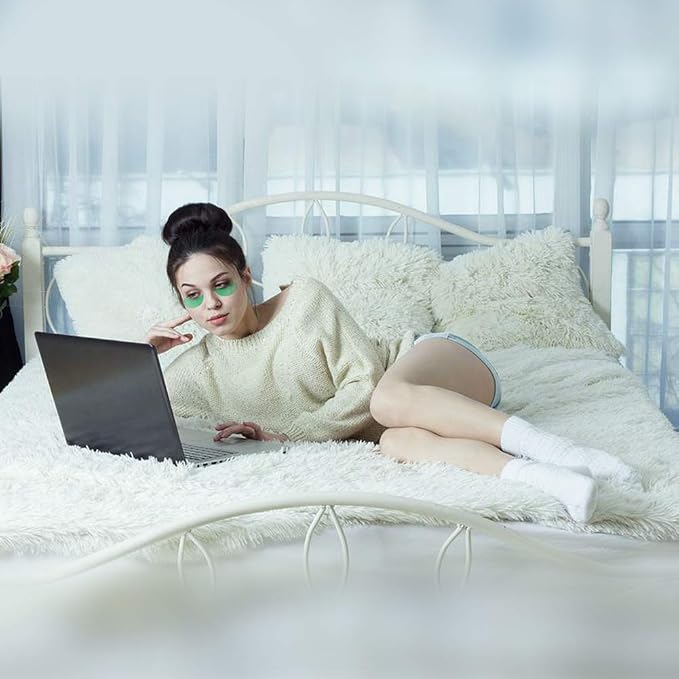 Seaweed Under Eye Masks, Moisturizing, Nourishing, Improving Dark Circles, Whitening, Wrinkles, Provides Protein, Vitamins, Collagen, Hyaluronic Acid, 30 Pairs-Velvo Beauty