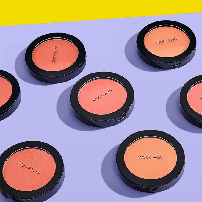 wet n wild Color Icon Blush, Effortless Glow & Seamless Blend infused with Luxuriously Smooth Jojoba Oil, Sheer Finish with a Matte Natural Glow, Cruelty-Free & Vegan - Pearlescent Pink(Packaged)-Velvo Beauty