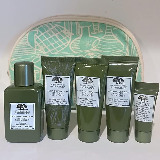 Origins Mega-mushroom Relief & Resilience Travel Set-Velvo Beauty