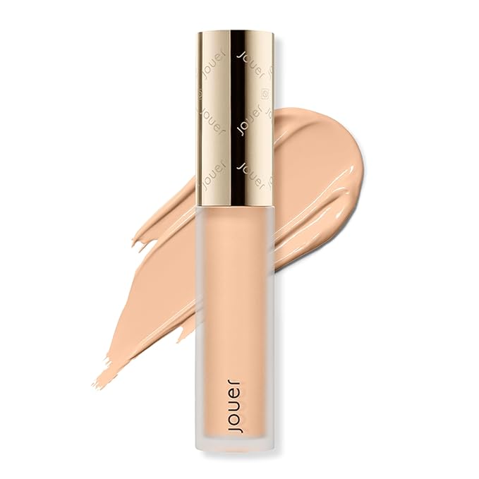 Jouer Essential High Coverage Liquid Concealer - Brightening Concealer - Color Corrector for Under Eye Dark Circles, Spot Coverage, and Eye Primer - Soft Matte Finish, Toast-Velvo Beauty