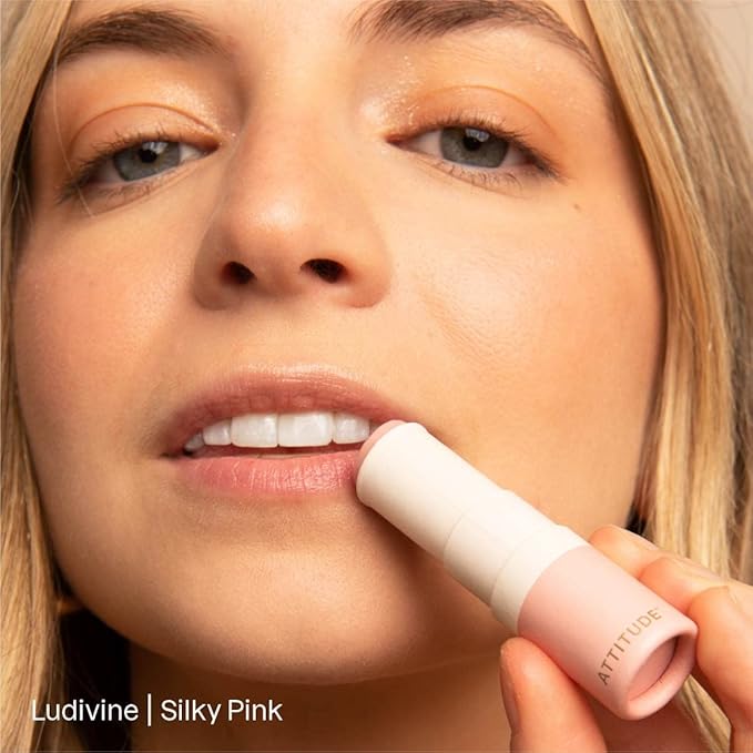 ATTITUDE Silky Pink Makeup Duo Box Set, EWG Verified, Titanium Dioxide-Free, Plastic-free, Plant and Mineral-Based, Vegan Beauty Products, Set of 2 Makeup Sticks-Velvo Beauty