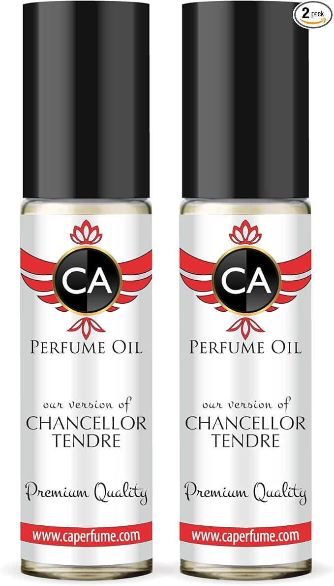 CA Perfume Impression of Chancellor Tendre For Women Fragrance Dupes Perfume Body Oil Roll-On 0.3 Fl Oz-X2-Velvo Beauty